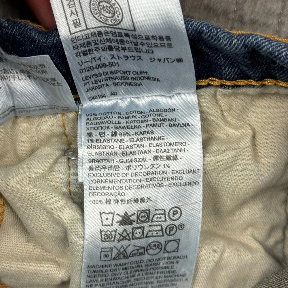 Levis 505 Jeans Men's 38x30 (36x30) Blue Regular Straight Medium Wash‎ Denim Y2K